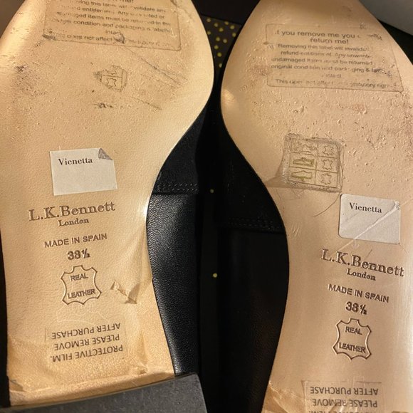 L.K. BENNETT LONDON D'ORSAY FLAT SLIPPER POINTED TOE - Picture 6 of 7